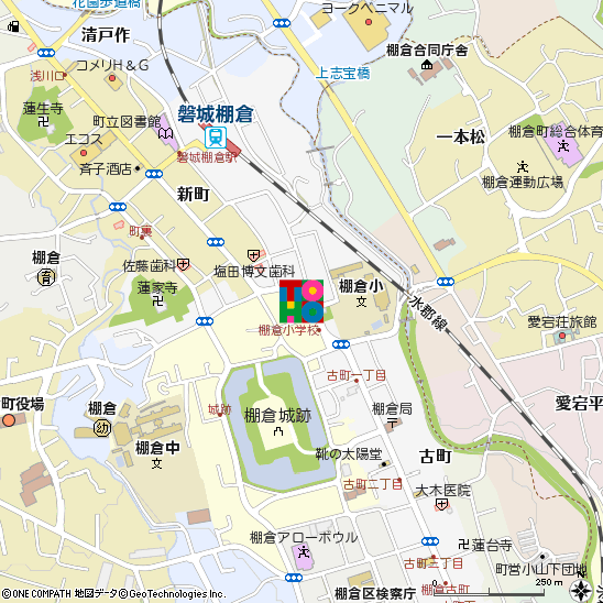 棚倉支店付近の地図